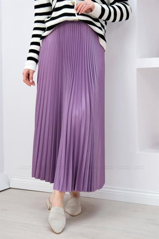 Elegant Pleated Long Skirt